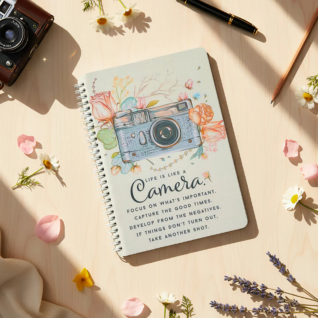 Life is like a Camera Softbound Wiro B5 NoteBook