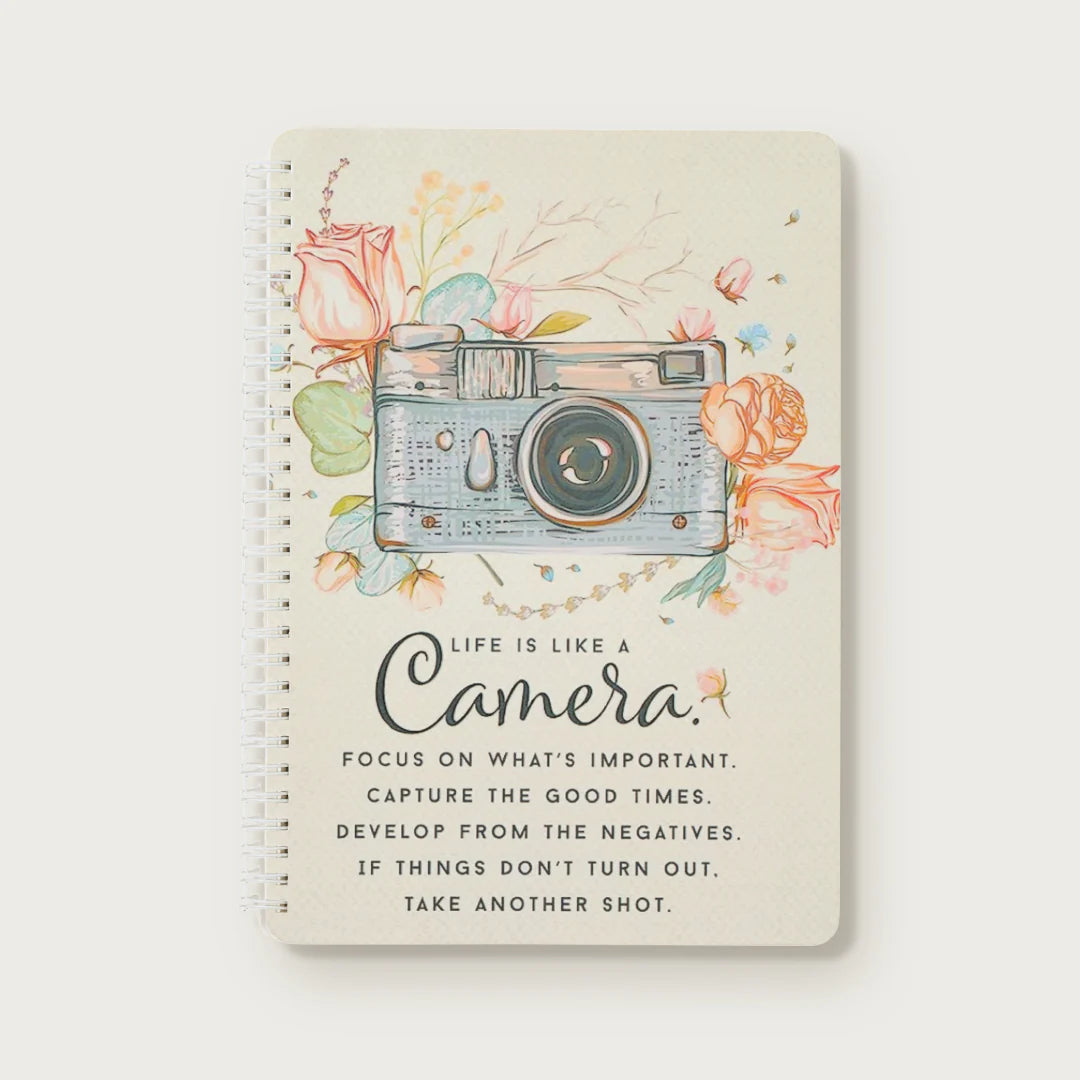 Life is like a Camera Softbound Wiro B5 NoteBook