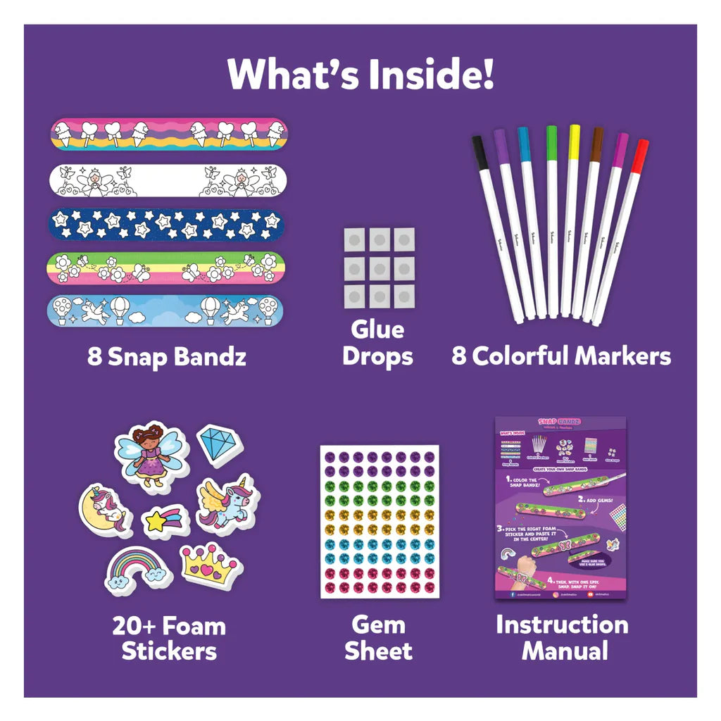 Snap Bandz: Unicorns & Princesses | DIY Art & Craft Activity (ages 4-10)