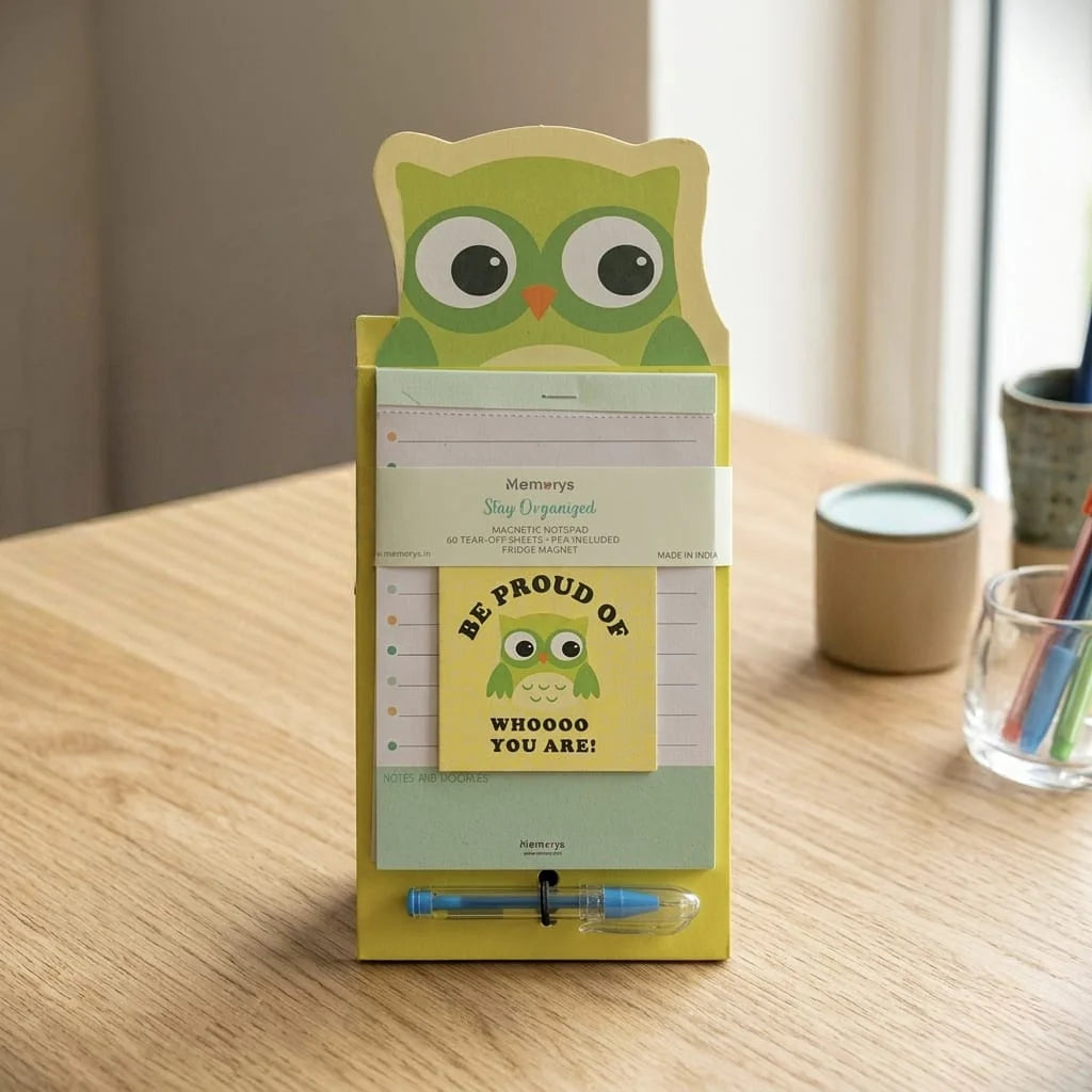 Stay Organised Magnetic Notepad – Wise Owl