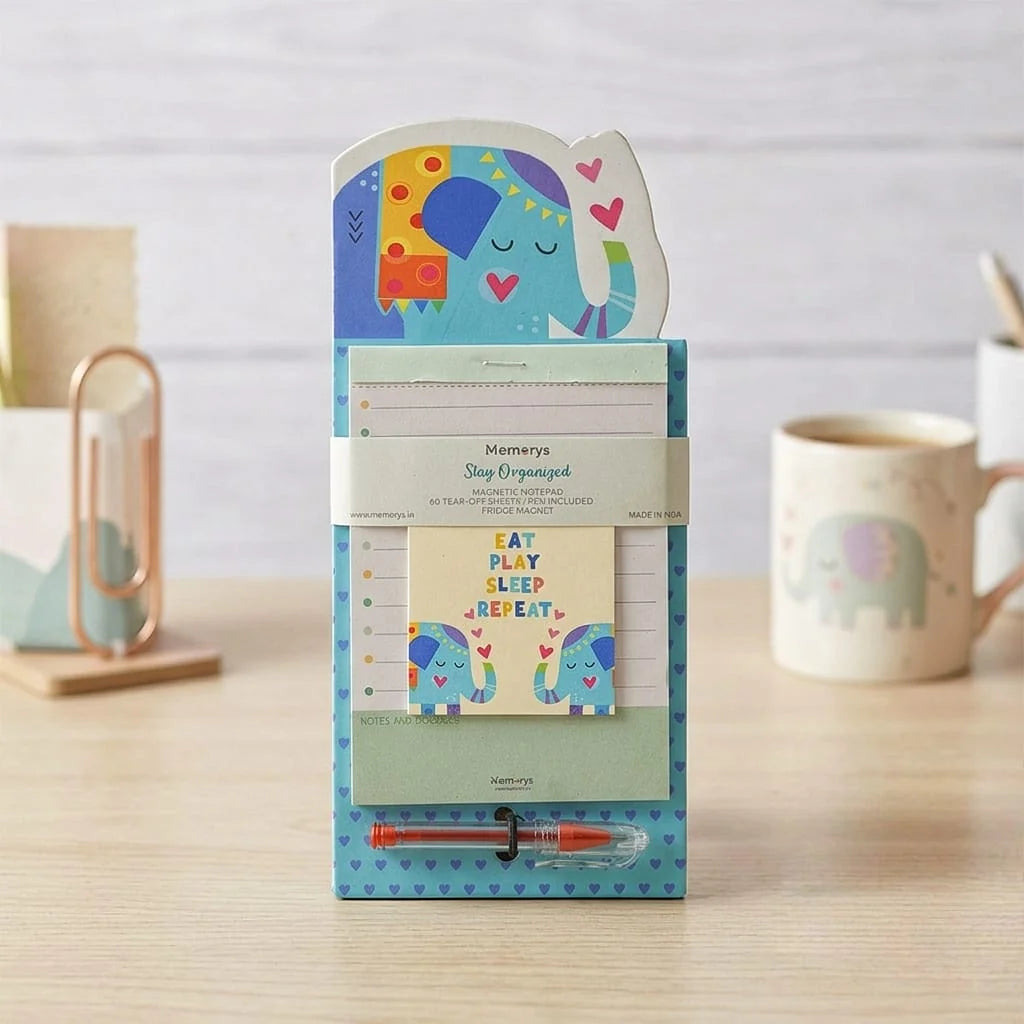 Stay Organised Magnetic Notepad – Gentle Elephant