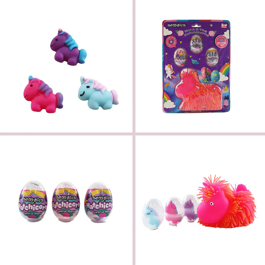 Nora & The Hatchicorns: Magical Unicorn Surprise Eggs & Squishy Sensory Toy Crack, Squish & Hatch Fun