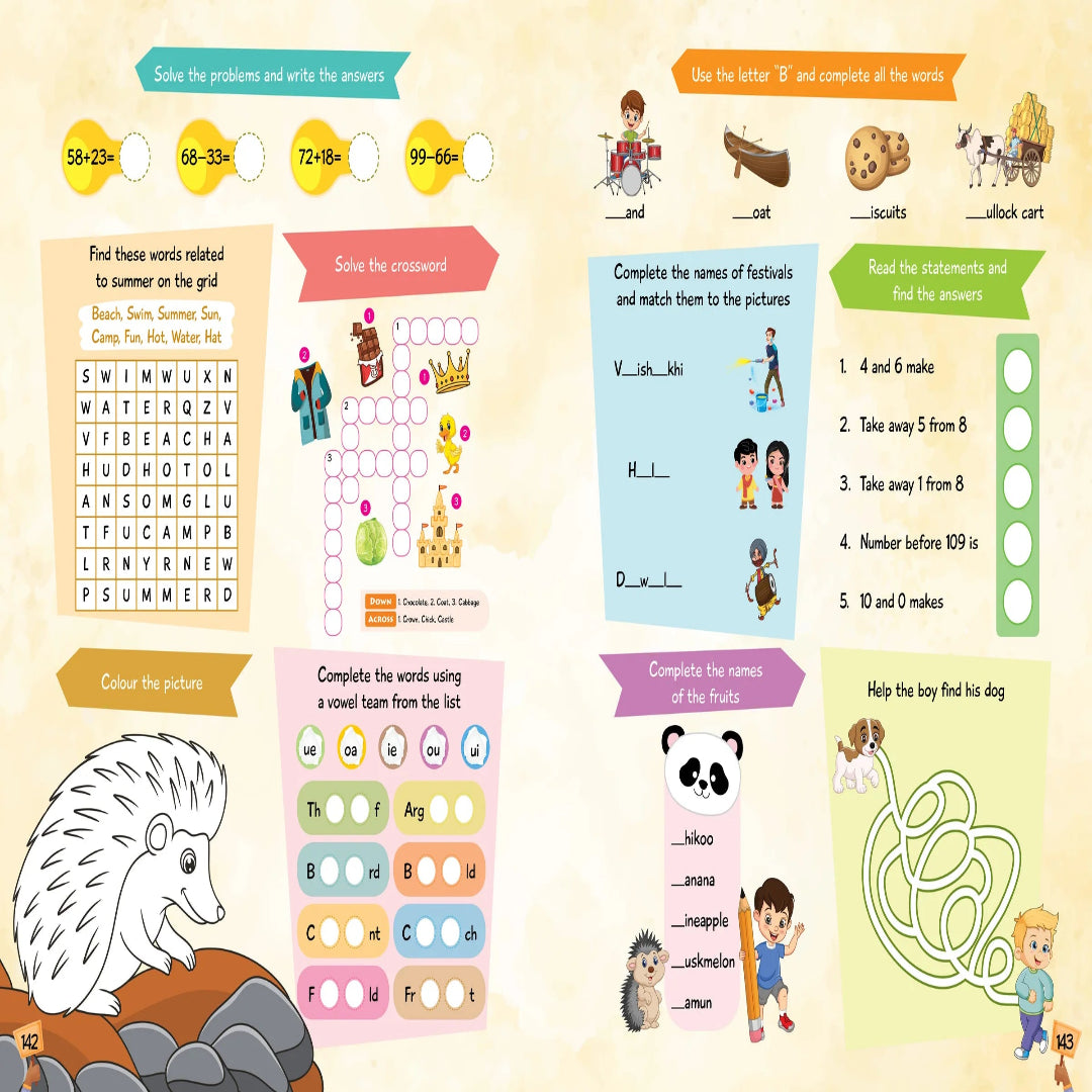 Brain Activity Book for Kids - 1000+ activities for Age 3+
