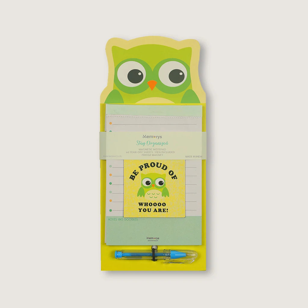 Stay Organised Magnetic Notepad – Wise Owl