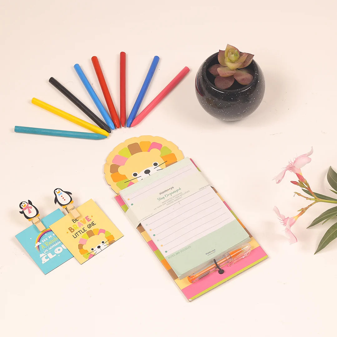 Stay Organised Magnetic Notepad – Brave Lion