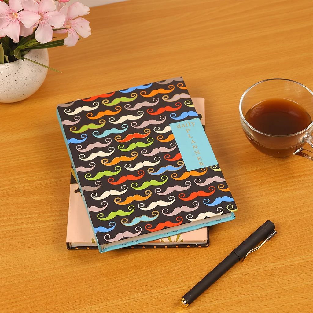 A5 Daily Planner - Moustache