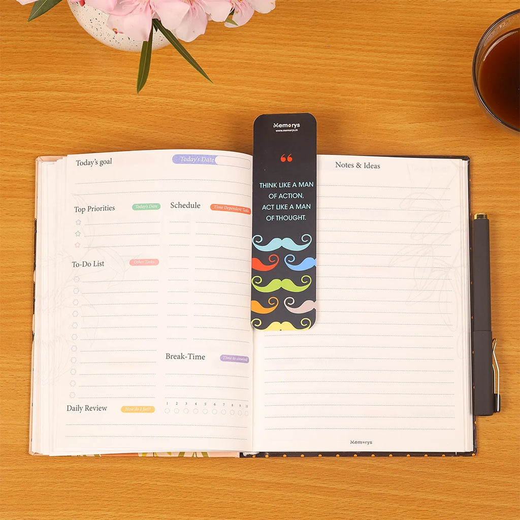A5 Daily Planner - Moustache